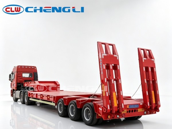3-Axle 60T Low Bed Semi Trailer